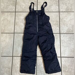 Carters Navy Blue Snow Bibs/Overalls size M 5-6